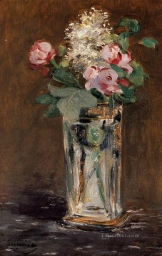  pre - Flowers In A Crystal Vase flower Impressionism Edouard Manet